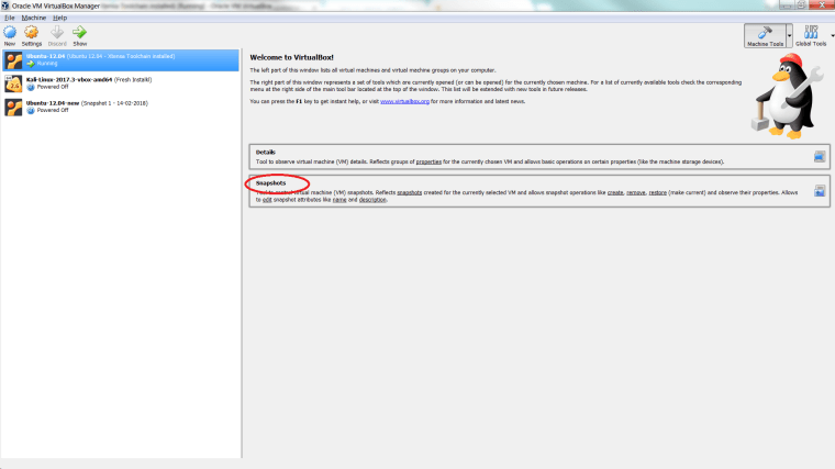 Snapshots-vm-Manager